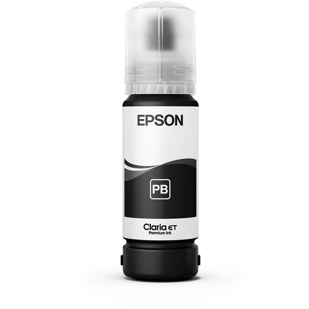 Refil de Tinta Epson T555 T555120 Preto Foto para L8180 70ml - Impressorajato